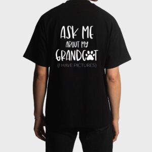 Ask Me About My Grandcat Grandma Granddad Cat Dad Pet Love Men T-Shirt