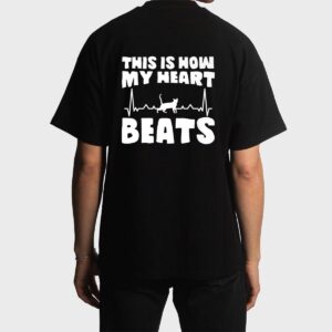 Best Cat Dad This Is How My Heart Beats Kitty Christmas Mom Men T-Shirt