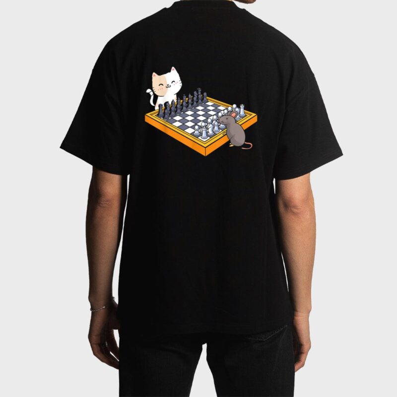 Cat Owner Chess Board Grandmaster Board Game Chess Player Men T-Shirt