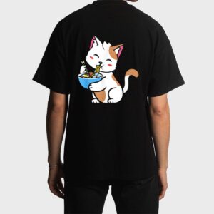 Cat Ramen Anime Kawaii Teen gift Men T-Shirt
