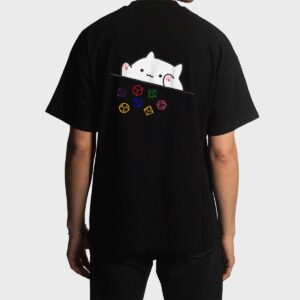 Cat Throwing Dice Tabletop Games Cute Kawaii Animal Lover Men T-Shirt