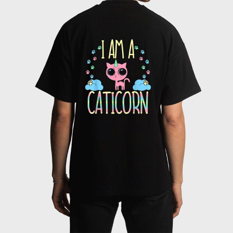 Caticorn Half Unicorn Half Cat Cute Men T-Shirt