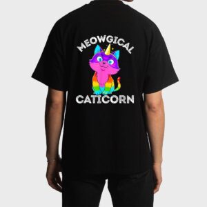 Caticorn Rainbow Funny My Cat is a Magical Unicorn Kittycorn Men T-Shirt