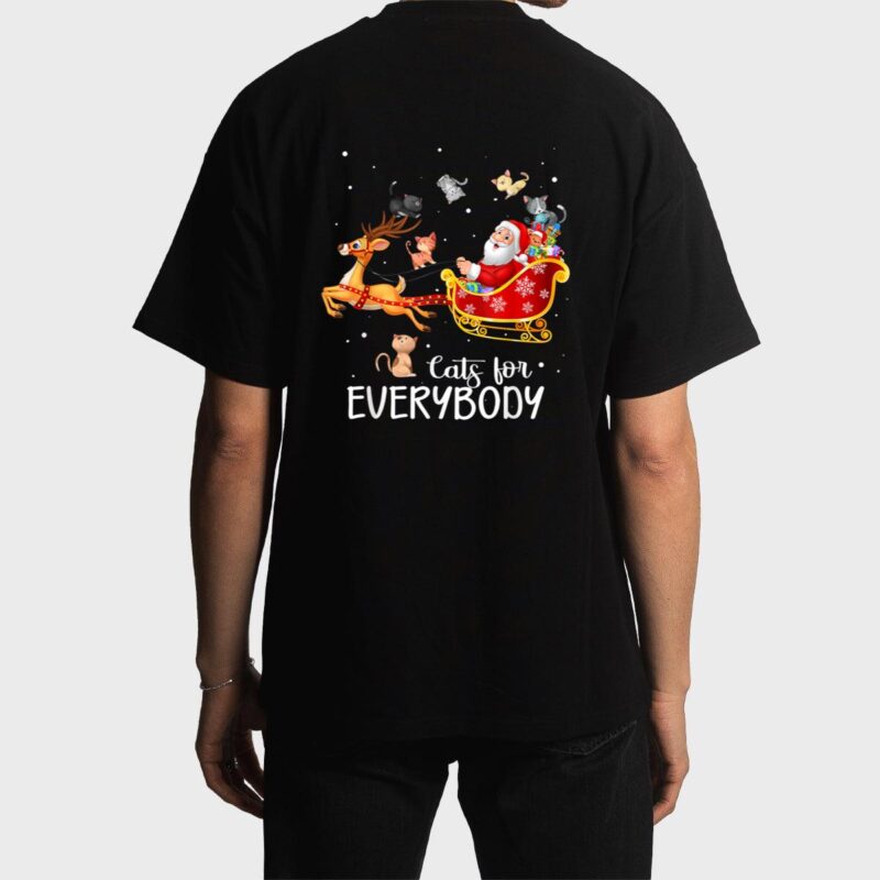 Cats For Everybody Cat Christmas Pajama Family Party Gifts Men T-Shirt