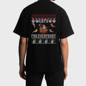 Cats For Everybody Christmas Cute Cat Lover Men T-Shirt