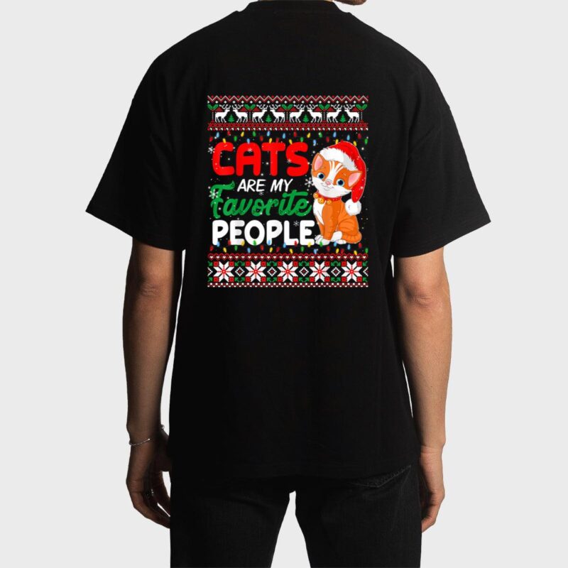 Christmas Cat  - Cats Are My Favorite People Men T-Shirt