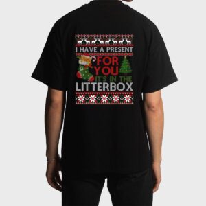 Christmas Cat Shirt - Have A Present For You Ugly Sweater Men T-Shirt