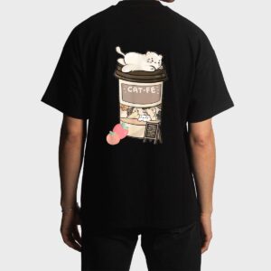 Cute Cat Cafe, Kawaii Cat Coffee, Anime Neko Kitty, Cat Puns Men T-Shirt