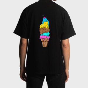 Cute Cat Ice Cream  - Kitty Cat Dessert Men T-Shirt
