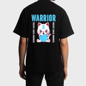 Cute Cat Warrior Prostate Cancer Awareness For Men And Women Men T-Shirt