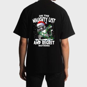 Dabbing Cat  On the Naughty List and I Regret Nothing Men T-Shirt
