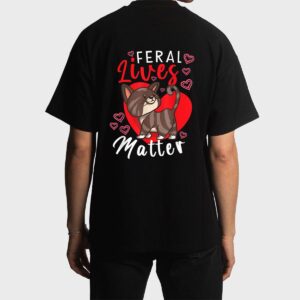 Feral Lives Matter Rescue Cat Adoption Cat Rescuer_1 Men T-Shirt