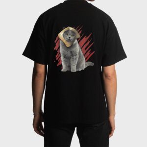 Funny Cat Apparel Cat With Slice Of Bread On Face Cat Lovers Men T-Shirt