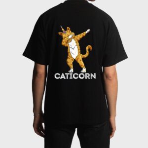 Funny Cat Kitten Caticorn Cat Dabbing Cat Lover Men T-Shirt