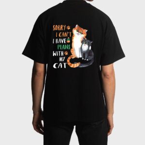 Funny Cat Lover Sorry I can't I have plans with my Cat Men T-Shirt