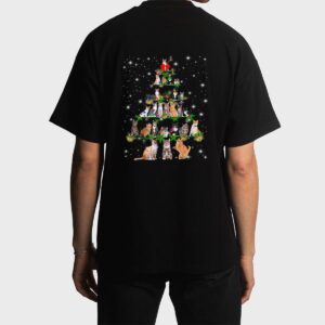 Funny Cats Christmas Ree Ee Ornament Decor Cat Lover Men T-Shirt