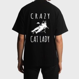 Funny Crazy Cat Lady Meow Kitty Funny Cats Mom And Cat Dad Men T-Shirt