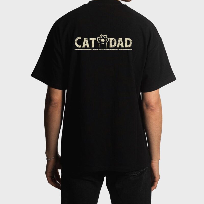 Funny Fathers Day Cat Dad Men T-Shirt