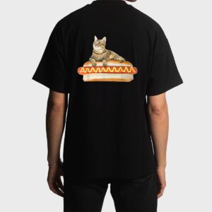 Funny Hot Dog Cat  by Zany Brainy, Cute Kitty Food Men T-Shirt