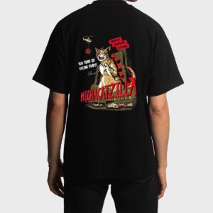Funny Mecha Catzilla Cat Costume Halloween Men T-Shirt