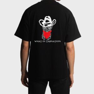 Funny Meme What In Tarnation Cat Cowboy Hat Men T-Shirt