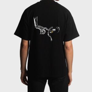 Halloween Cute Skeleton Hand Black Cat Boop Nose Cat Lover Men T-Shirt