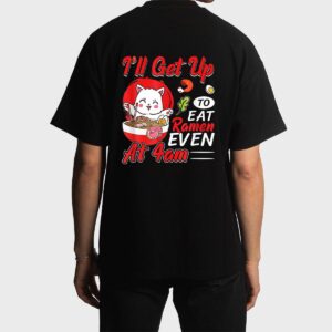 I Ll Get Up O Eat Ramen Even At 4Am Ramen Noodle Cat Men T-Shirt