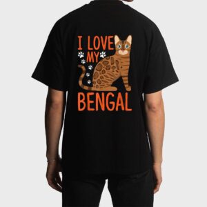 I Love My Bengal Bengal cat Costume Bengal Cat Men T-Shirt