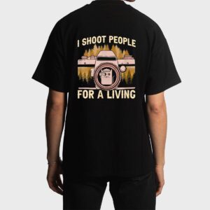 I Shoot People For A Living Photography Cat Photographer Men T-Shirt