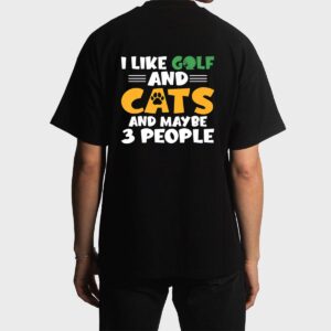 I like Golf and Cats and maybe 3 People Golf Golfing Premium Men T-Shirt