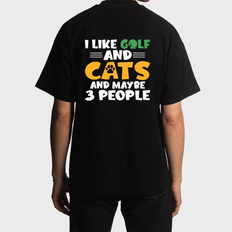 I like Golf and Cats and maybe 3 People Golf Golfing Premium Men T-Shirt