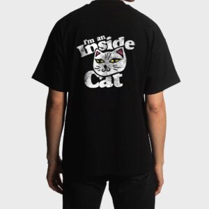 I'm an inside cat  vintage style cat lovers Men T-Shirt