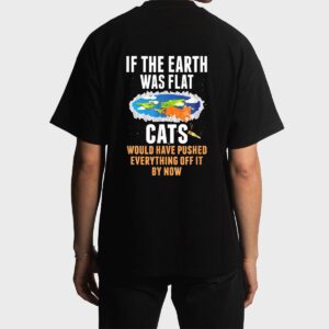 It S Flat Earth Cat Kitten Science Conspiracy Flat Earther Men T-Shirt