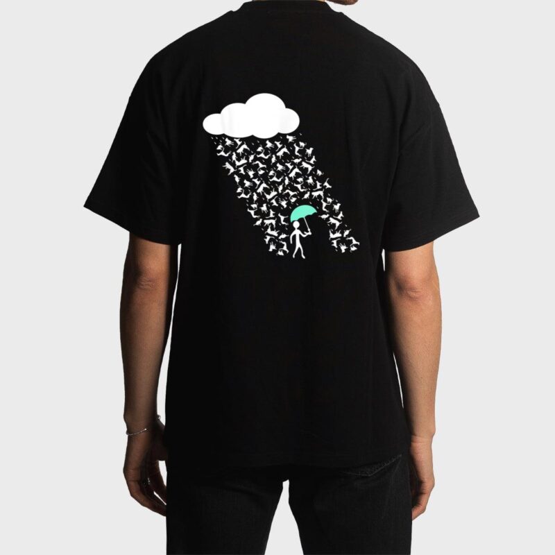 It's Raining Cats and Dogs  Cute Funny Canine Feline Lover Men T-Shirt