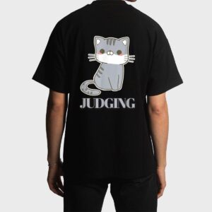 Judging Meme Funny Retro Style Vintage Cats Men T-Shirt
