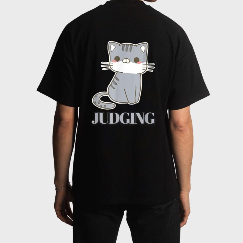 Judging Meme Funny Retro Style Vintage Cats Men T-Shirt