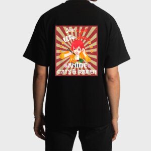 Just A Girl Who Loves Anime & Cats Kawaii Japanese Teen Girl Men T-Shirt
