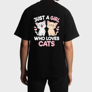 Just A Girl Who Loves Cats Cute Cat Lover Men T-Shirt