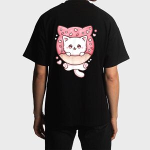 Kawaii Cat Donut Anime Lover Otaku Men T-Shirt