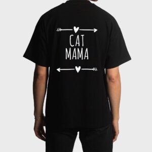 Love Arrows Hearts Funny Cat Mama Men T-Shirt