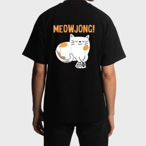 Mahjong Cat Player Board Game Mah-Jongg China Solitaire Men T-Shirt