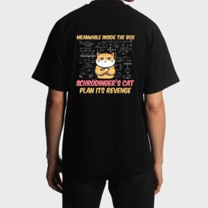 Meanwhile Inside The Box Funny Schrödinger's Cat Men T-Shirt