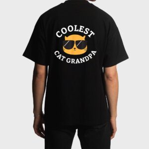 Mens Coolest Cat Grandpa Men T-Shirt