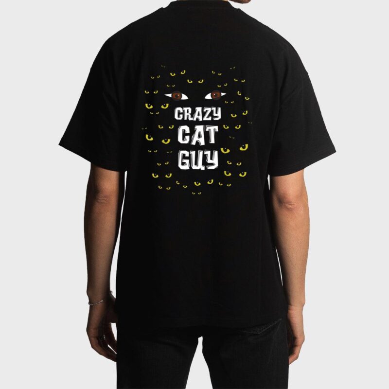 Mens Crazy Cat Guy & Cat Daddy Men T-Shirt
