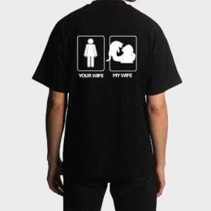 Men's Your Wife My Wife T  Crazy Cat Lady Wife Clothing Men T-Shirt