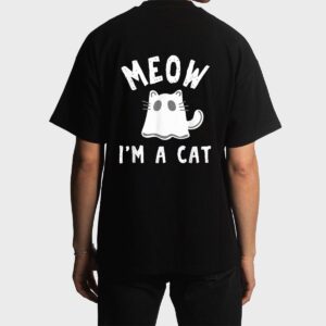 Meow I M A Cat Halloween Costume Men T-Shirt