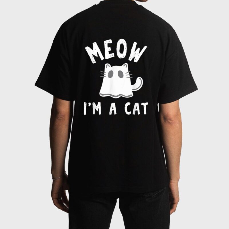 Meow I M A Cat Halloween Costume Men T-Shirt