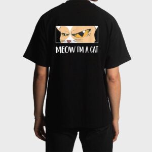 Meow I'm A Cat  - Meow Kitty Funny Cats Black Cat Men T-Shirt