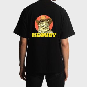 Meowdy Funny Classic Country Cowboy Cat Western Vibe Men T-Shirt
