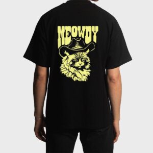 Meowdy Funny Country Cowboy Angry Cat Western Vibe Men T-Shirt